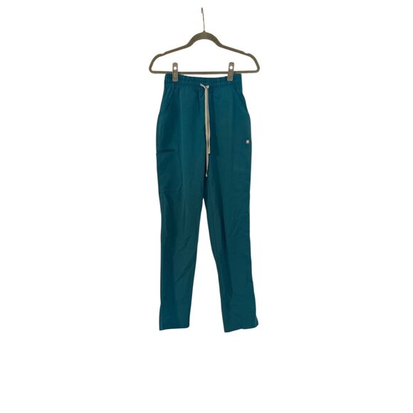 Figs Pants - Figs Yola Caribbean Blue Size XS / Tall Nurse Scrub Bottom Medical